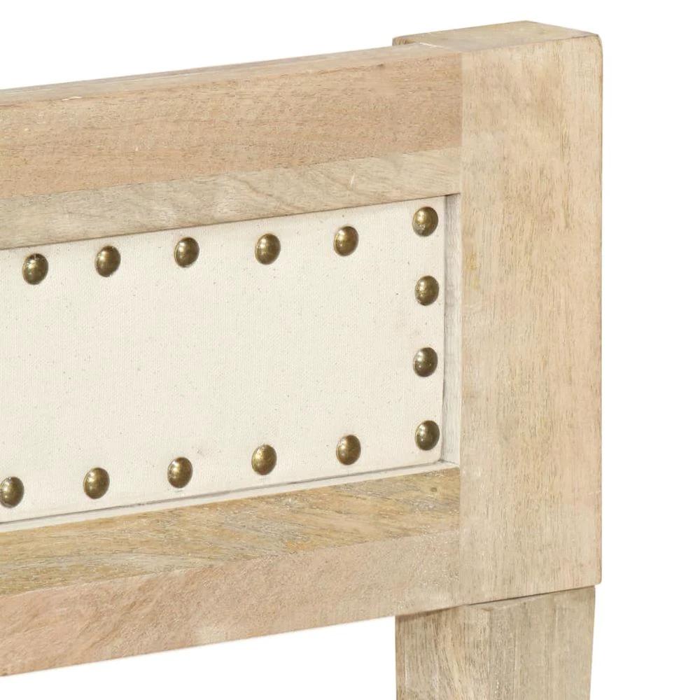 vidaXL Bed Frame Solid Mango Wood - Uncategorized Bed Frames