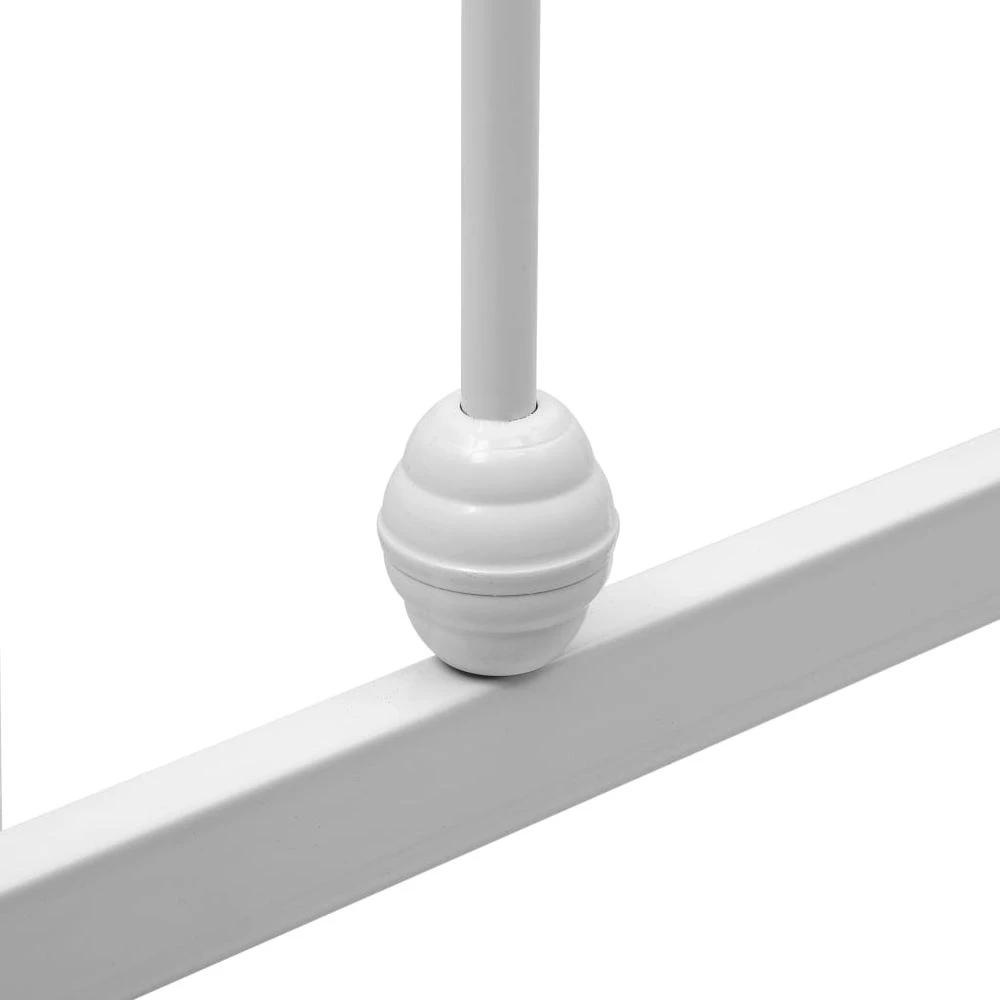 Bed Frame White Metal 90x200 cm vidaXL by vidaXL