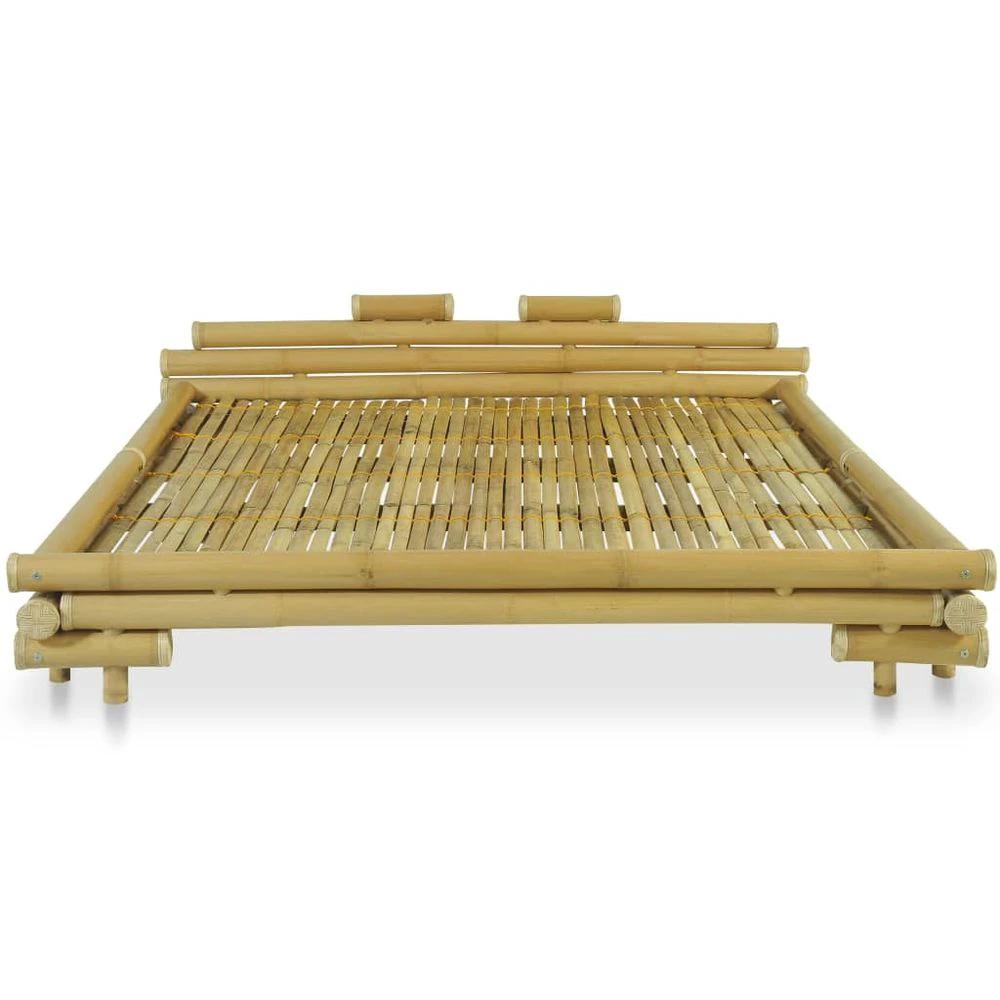 vidaXL Bed Frame Bamboo 180x200 cm 6FT vidaXL Super King - Uncategorized Bed Frames