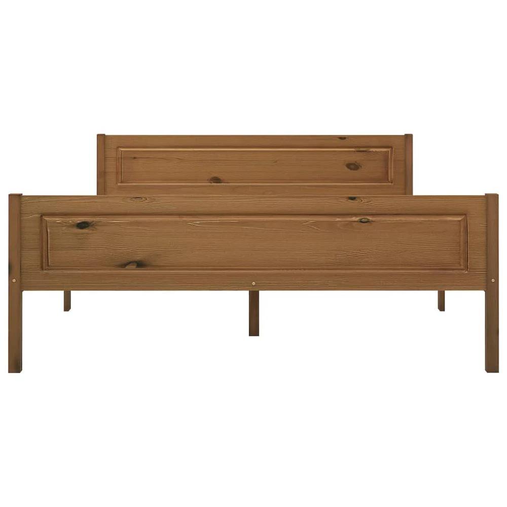 Bed Frame Solid Pinewood vidaXL Honey Brown 160x200 cm by vidaXL