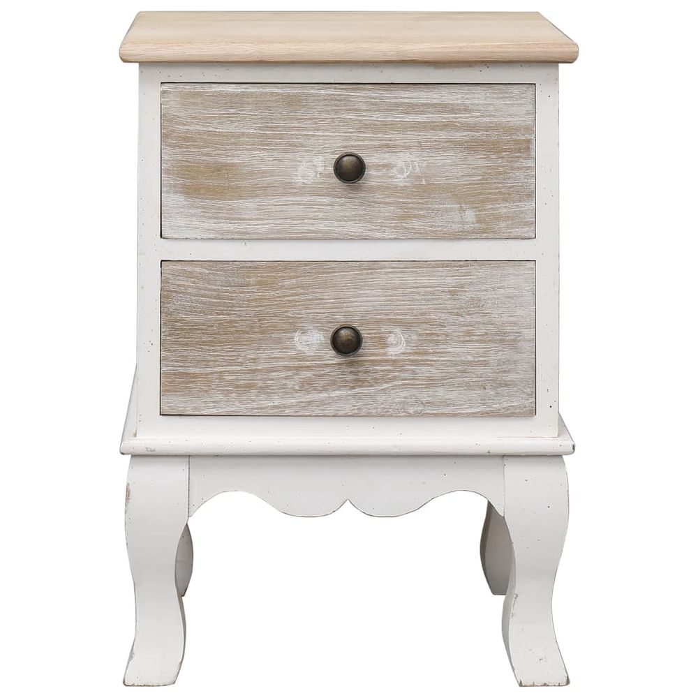 Bedside Cabinet 35x30x50 cm vidaXL Paulownia Wood by vidaXL