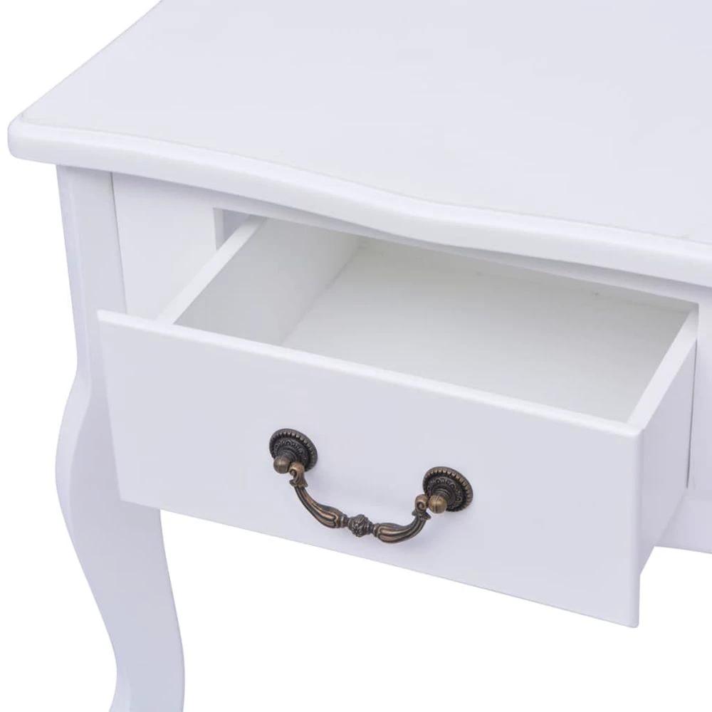 Bedside Cabinet vidaXL MDF White by vidaXL