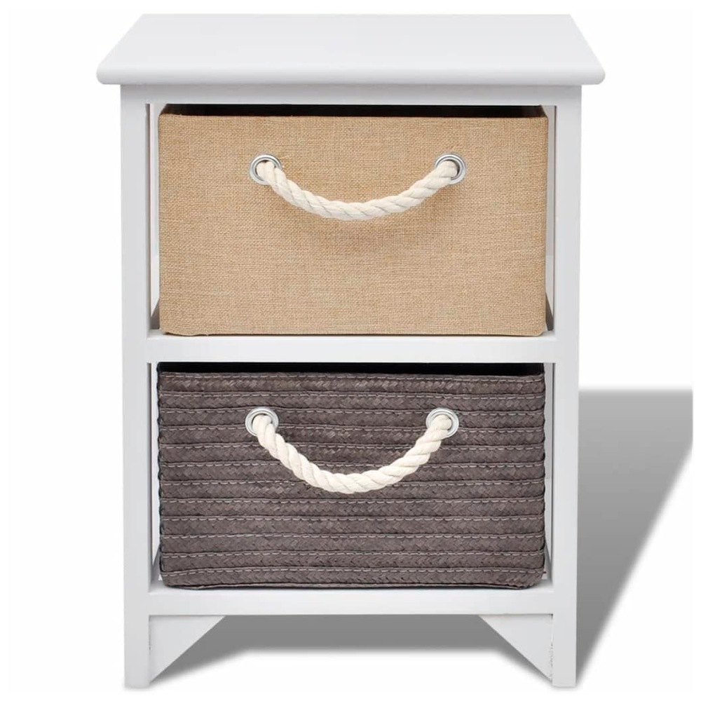 vidaXL Bedside Cabinet Wood vidaXL - Nightstands Bedside Table