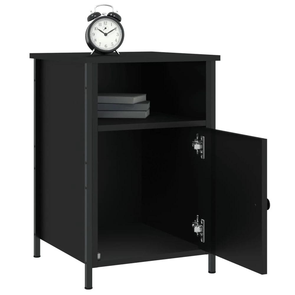 Bedside Cabinet Black 40x42x60 cm vidaXL Engineered Wood by vidaXL