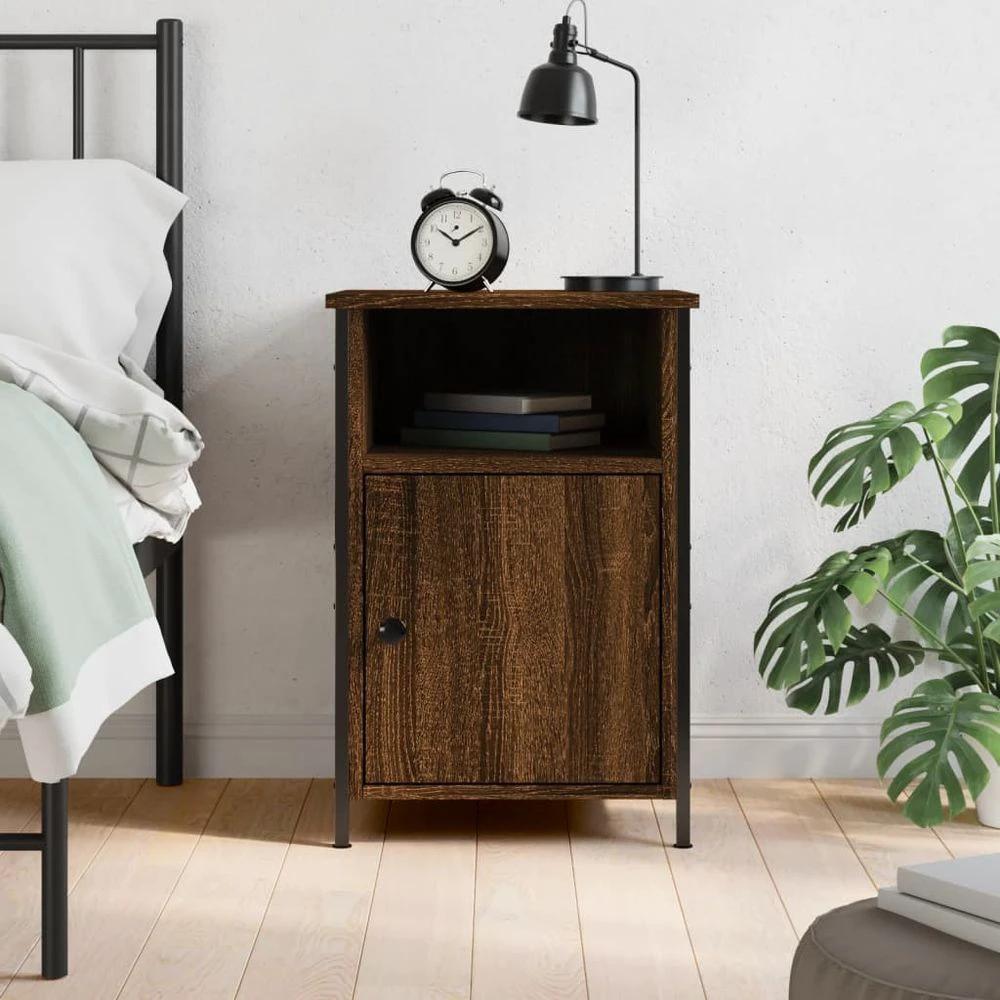 Bedside Cabinet Black 40x42x60 cm vidaXL Engineered Wood by vidaXL