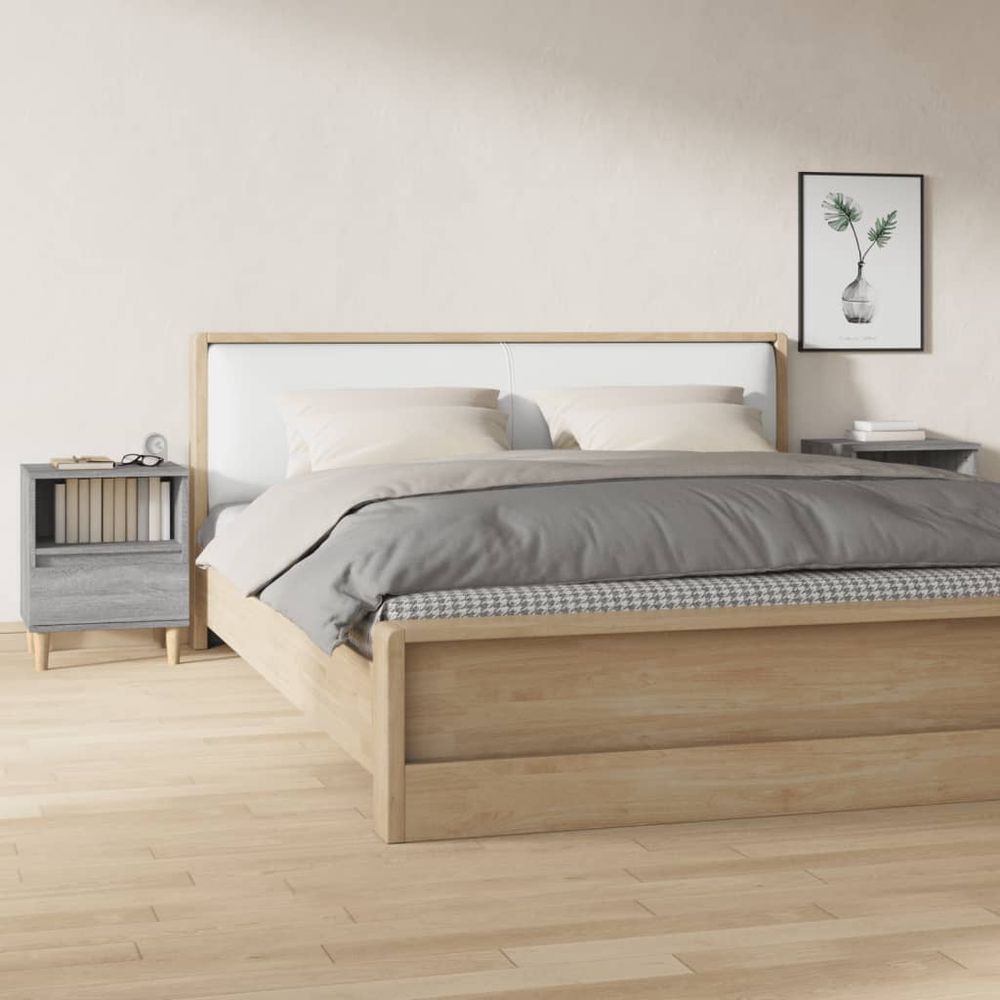 Bedside Cabinet White 40x35x50 cm vidaXL by vidaXL