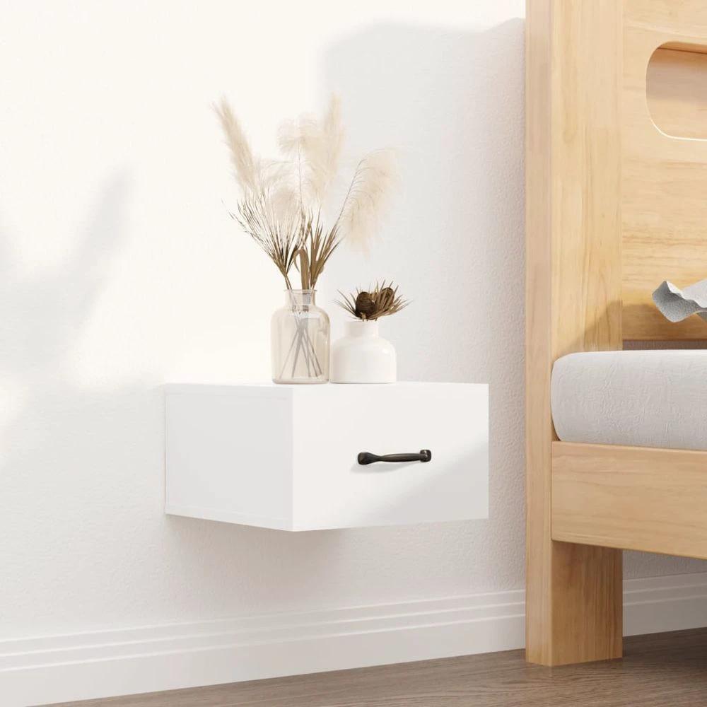 Wall-mounted Bedside Cabinet Smoked Oak 35x35x20 cm by vidaXL