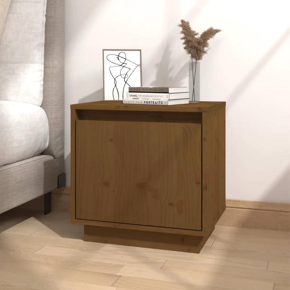 Bedside Cabinet 40x30x40 cm vidaXL Solid Wood Pine by vidaXL