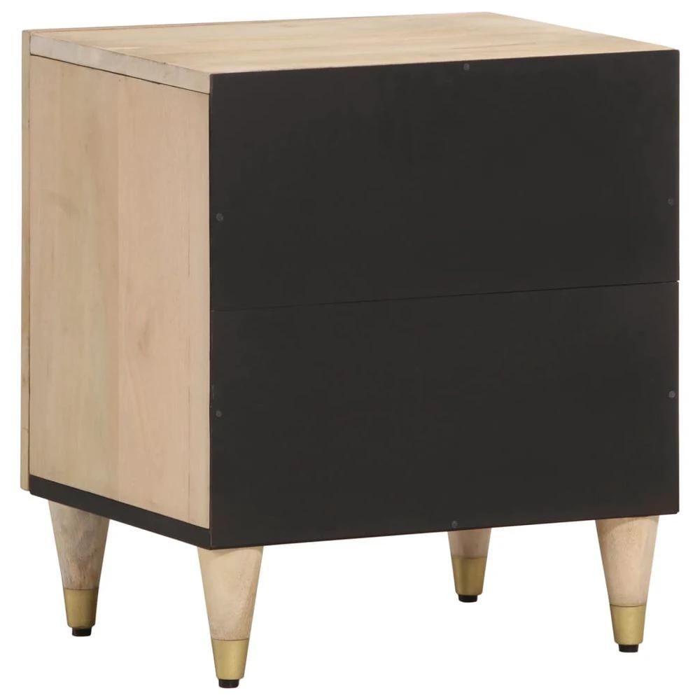 Bedside Cabinet 40x33x46 cm vidaXL Solid Wood Mango by vidaXL