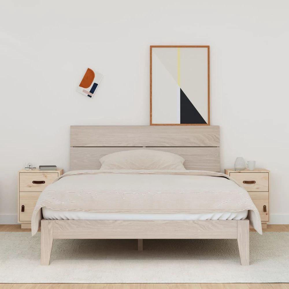 Bedside Cabinet 40x34x55 cm vidaXL Solid Wood Pine by vidaXL