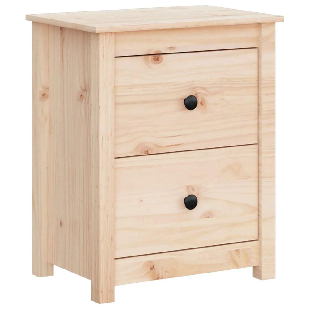 vidaXL Bedside Cabinet 50x35x61.5 cm vidaXL Solid Wood Pine - Nightstands Bedside Table