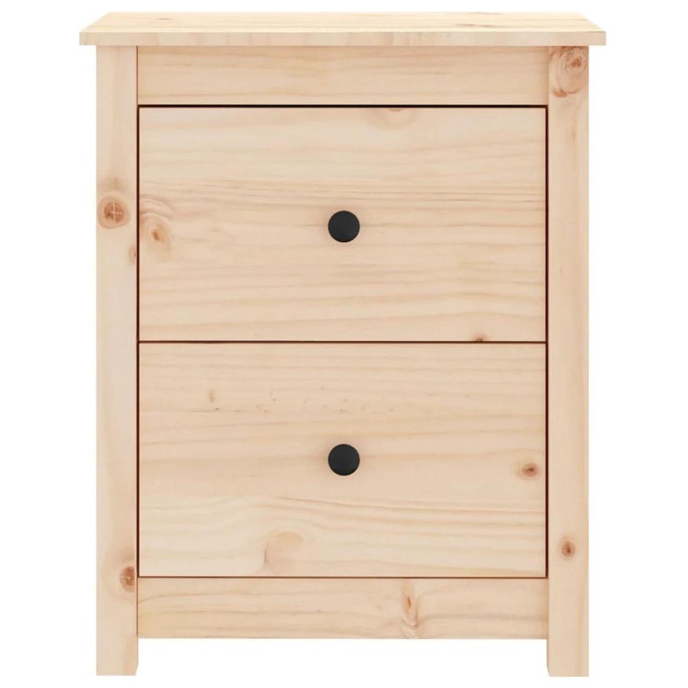 vidaXL Bedside Cabinet 50x35x61.5 cm vidaXL Solid Wood Pine - Nightstands Bedside Table