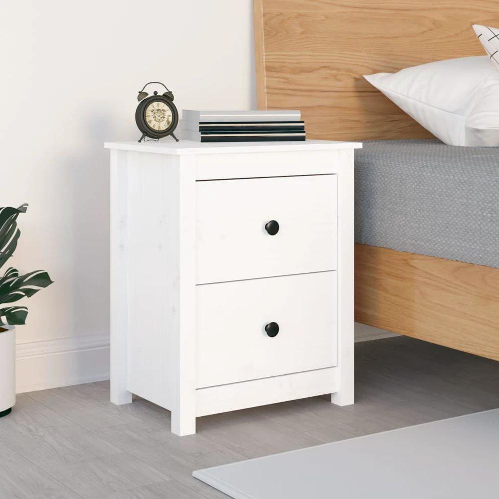 vidaXL Bedside Cabinet 50x35x61.5 cm vidaXL Solid Wood Pine - Nightstands Bedside Table
