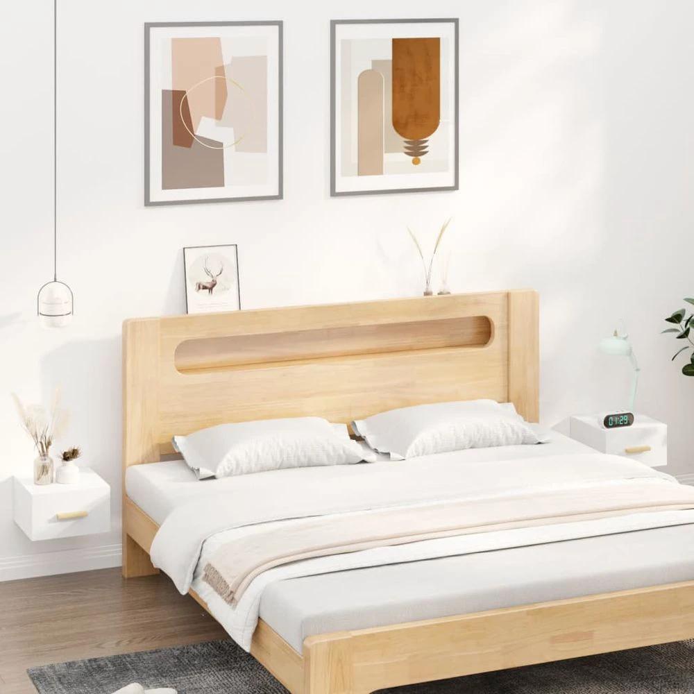 Wall-mounted Bedside Cabinets 2 pcs Smoked Oak 35x35x20 cm by vidaXL