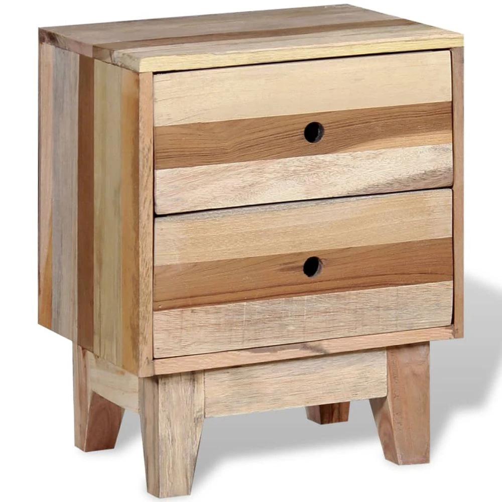 vidaXL Bedside Cabinet 30x40x50cm vidaXL Solid Reclaimed Wood - Nightstands Bedside Table