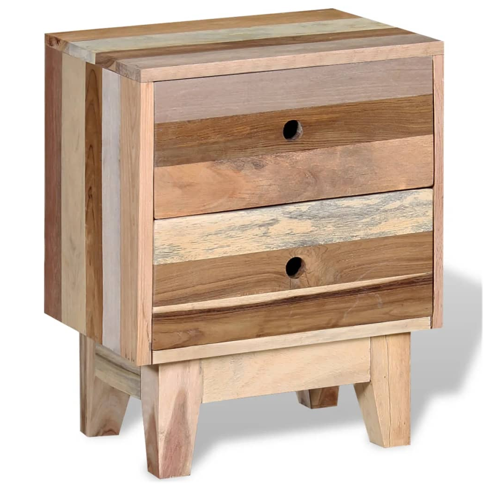 vidaXL Bedside Cabinet 30x40x50cm vidaXL Solid Reclaimed Wood - Nightstands Bedside Table