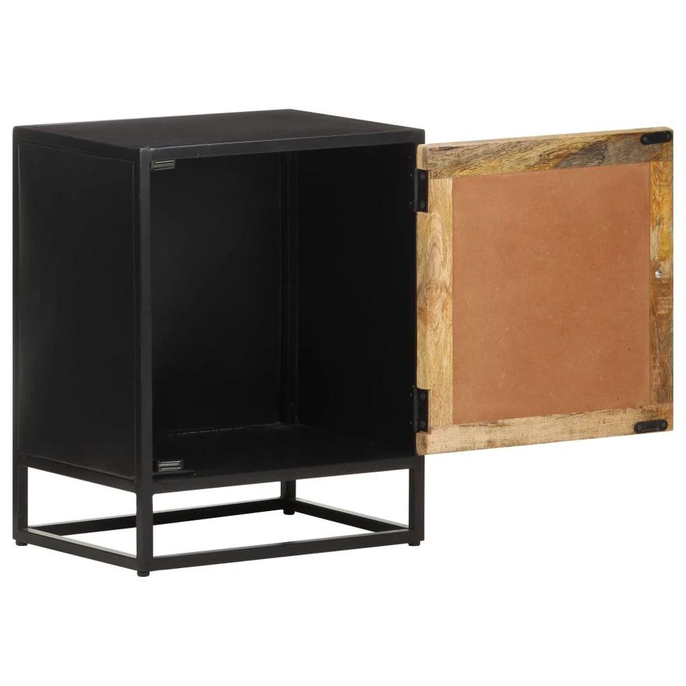 Bedside Cabinet 40x30x50 cm vidaXL Rough Mango Wood by vidaXL