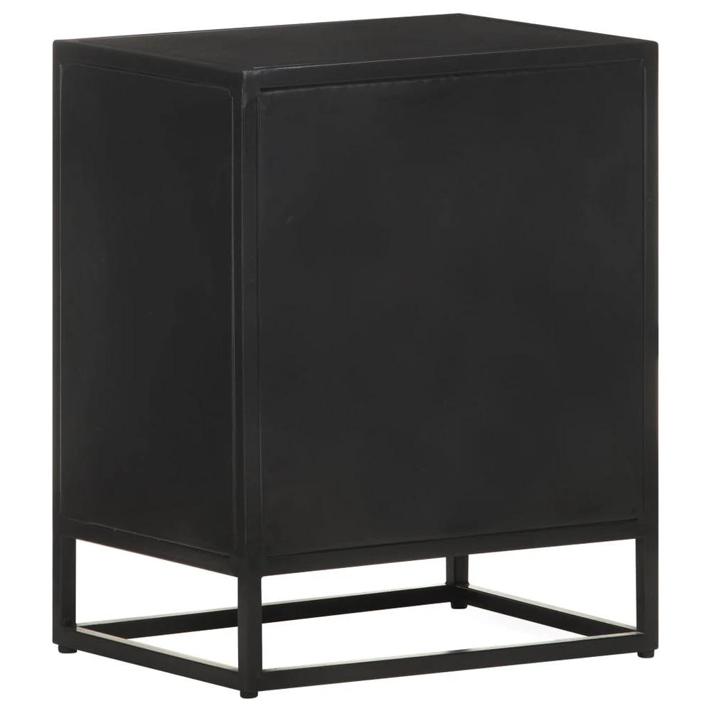 Bedside Cabinet 40x30x50 cm vidaXL Rough Mango Wood by vidaXL