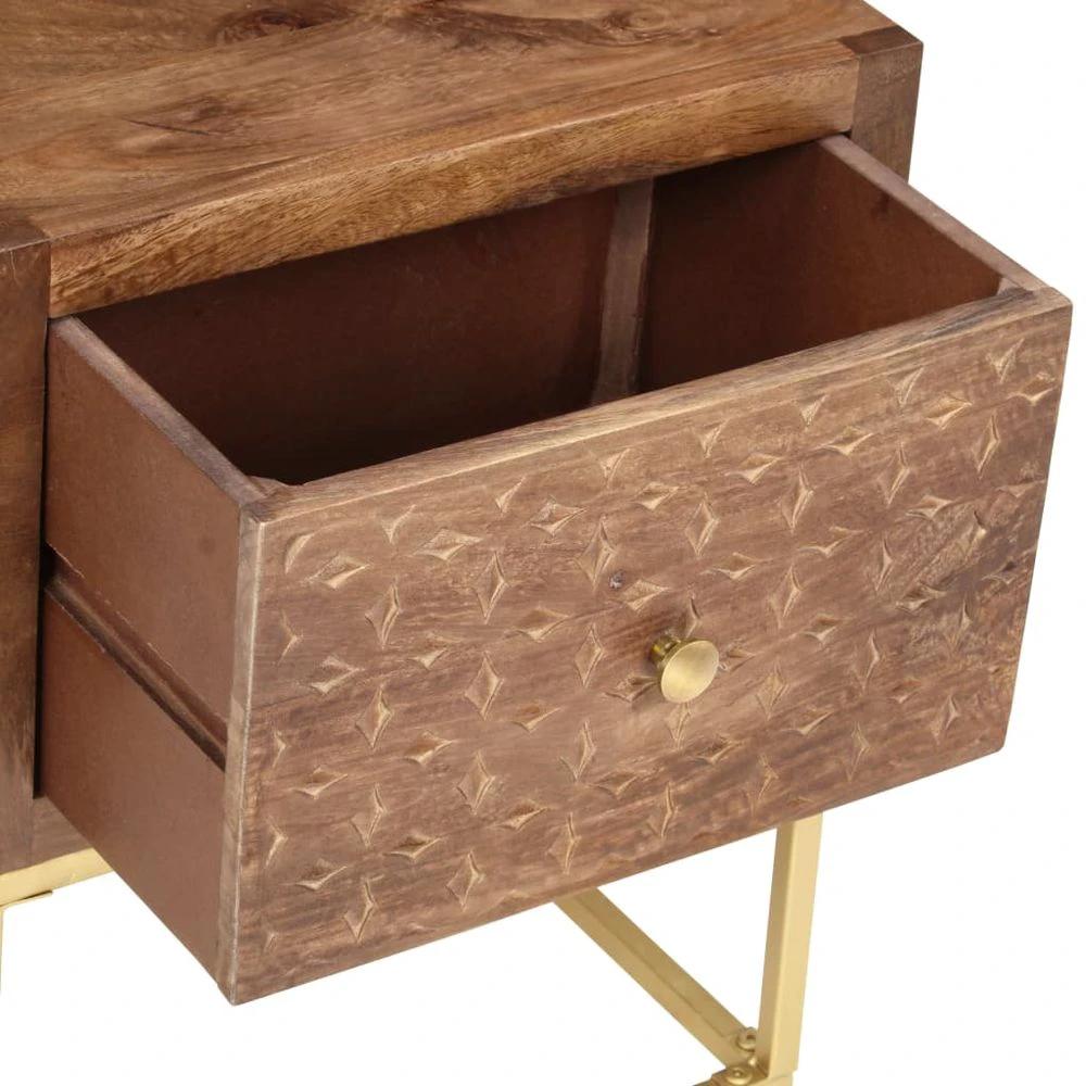 Bedside Cabinet 40x30x50 cm vidaXL Solid Mango Wood by vidaXL