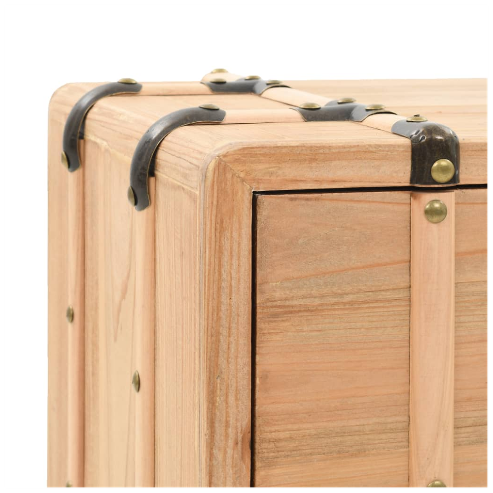 Bedside Cabinet Solid Fir Wood 50x35x57 cm vidaXL by vidaXL