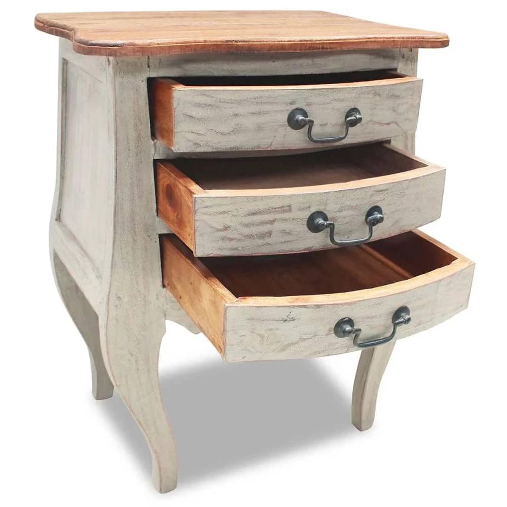 Bedside Cabinet Solid Reclaimed Wood vidaXL 48x35x64 cm by vidaXL