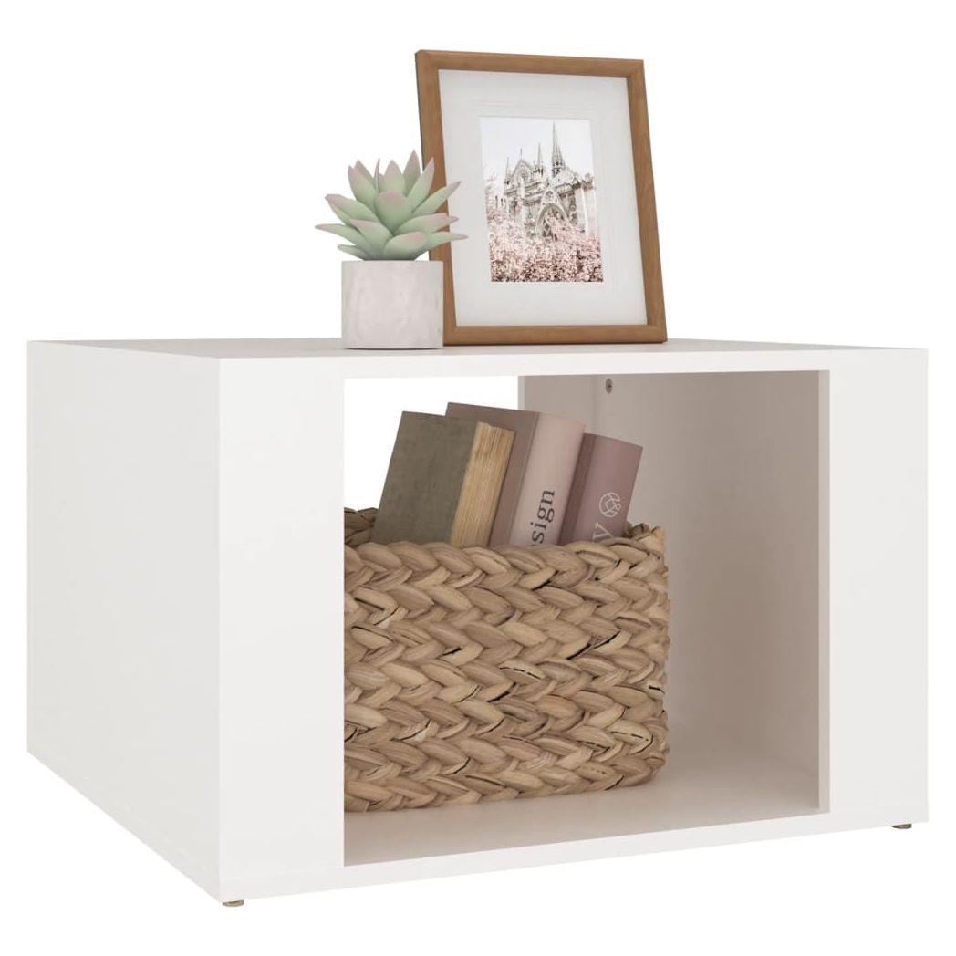 Bedside Table White 57x55x36 cm vidaXL Engineered Wood by vidaXL