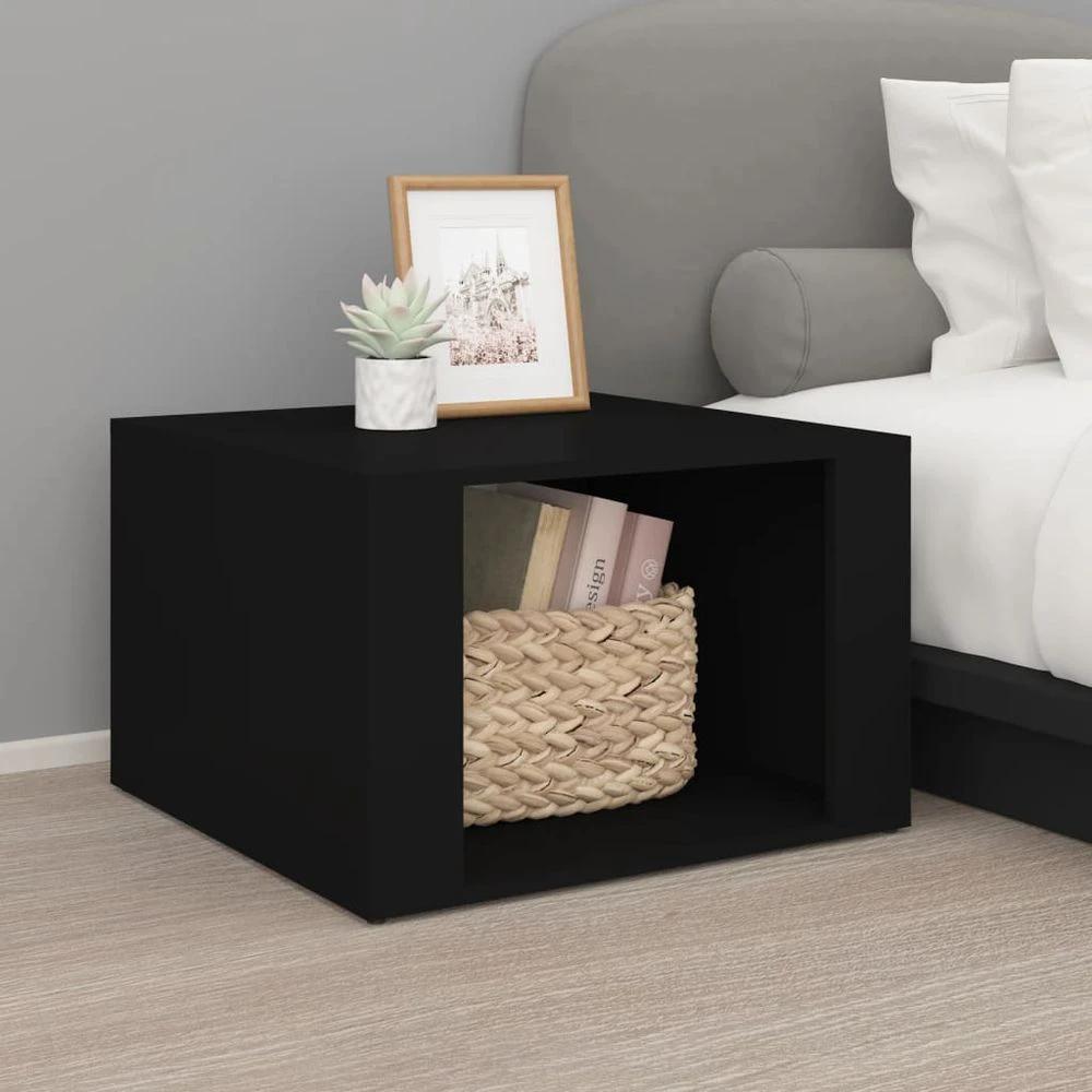 Bedside Table White 57x55x36 cm vidaXL Engineered Wood by vidaXL