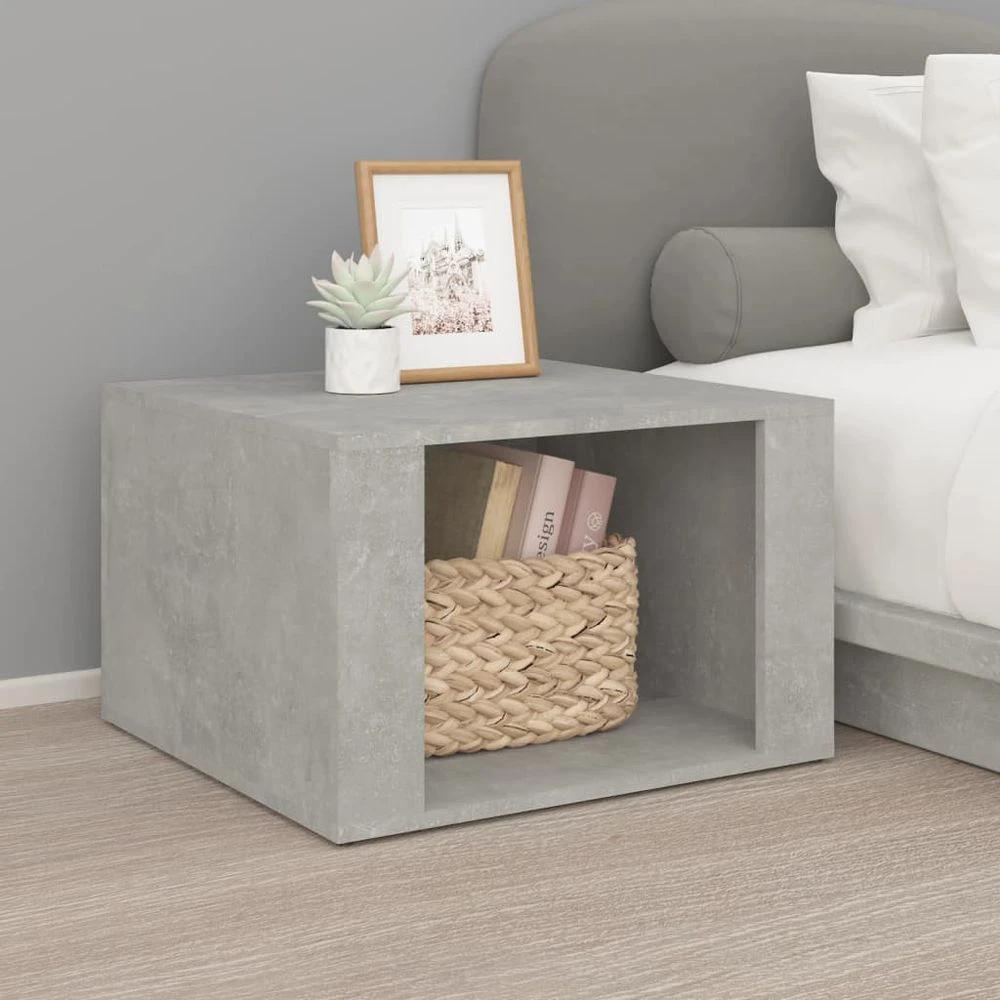 Bedside Table White 57x55x36 cm vidaXL Engineered Wood by vidaXL