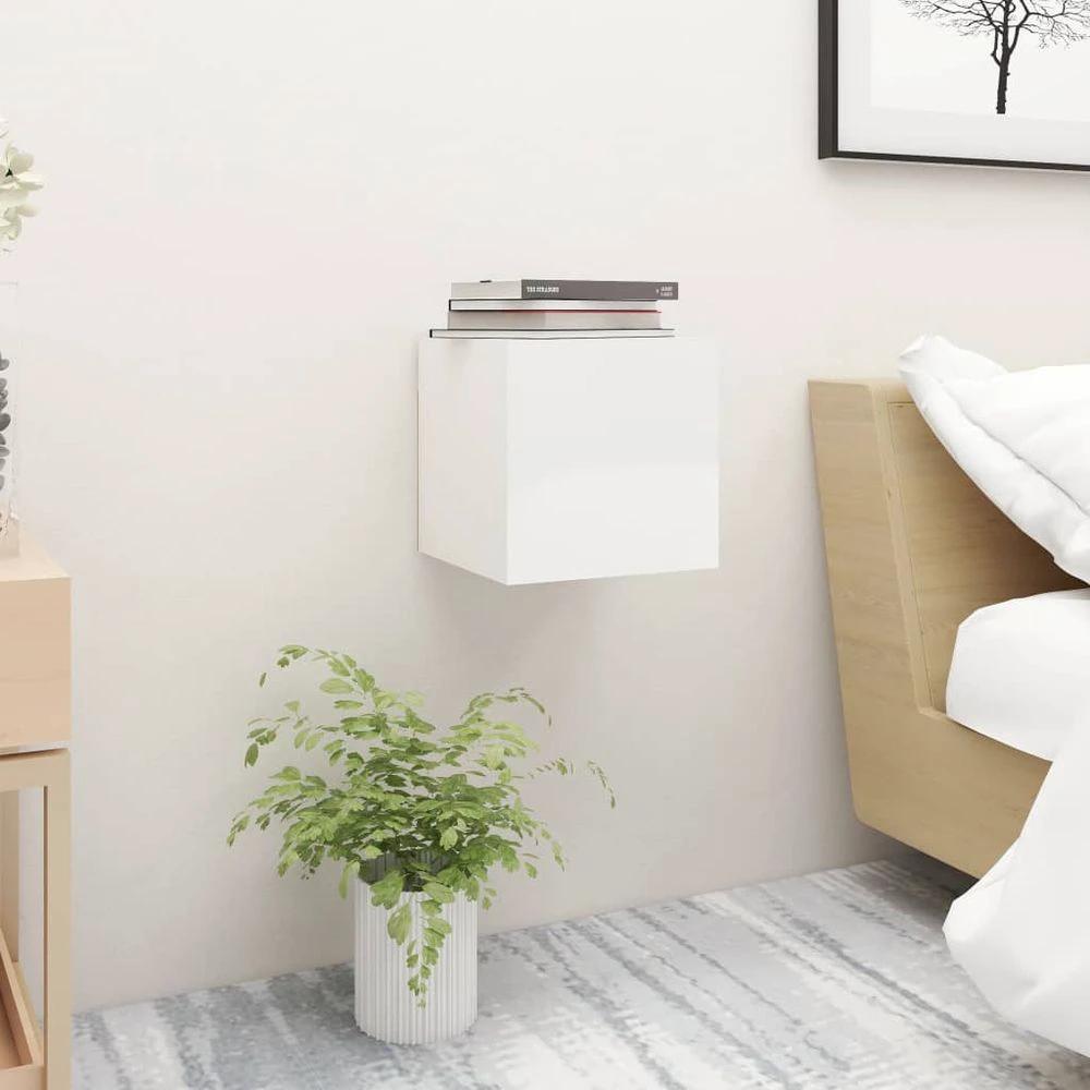 vidaXL Bedside Cabinet White 30.5x30x30 cm vidaXL Engineered Wood - Nightstands Bedside Table