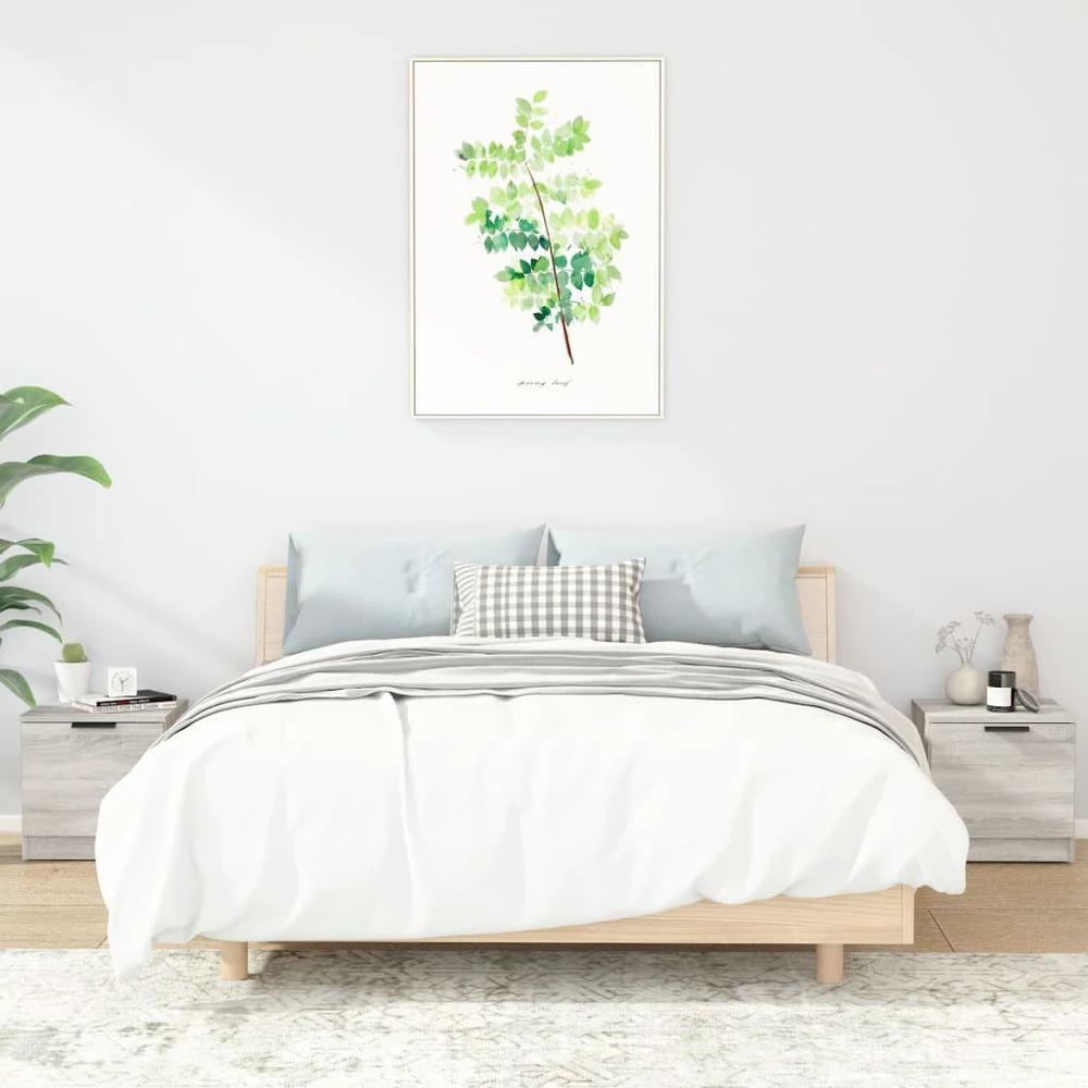 Bedside Cabinet Smoked Oak 40x39x40 cm vidaXL by vidaXL