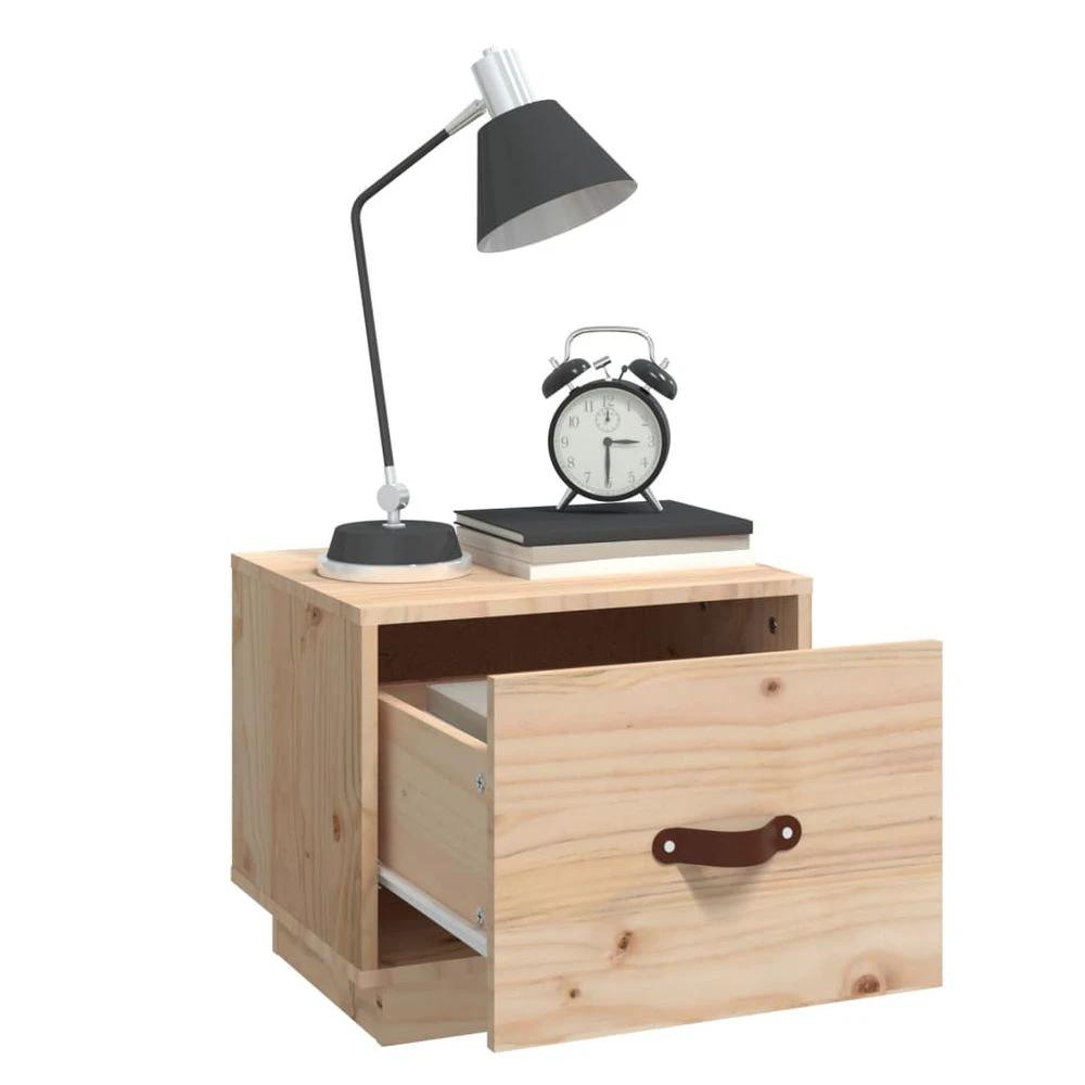 Bedside Cabinet 40x34x35 cm vidaXL Solid Wood Pine by vidaXL
