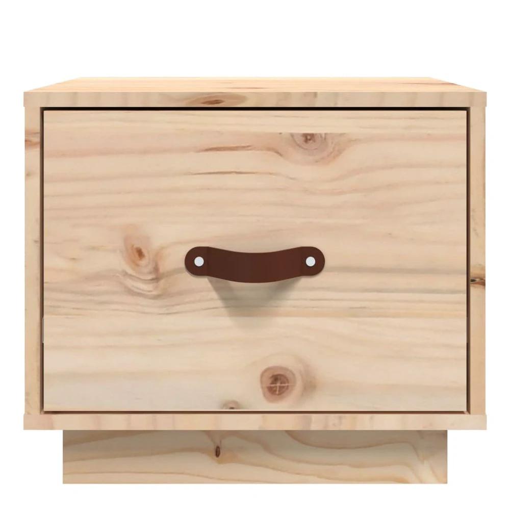 Bedside Cabinet 40x34x35 cm vidaXL Solid Wood Pine by vidaXL