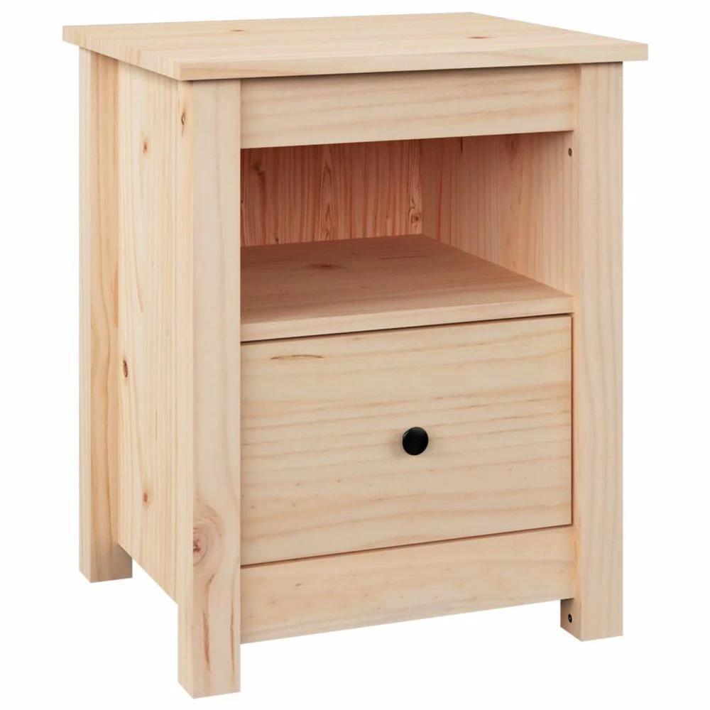 Bedside Cabinet 40x35x49 cm vidaXL Solid Wood Pine by vidaXL
