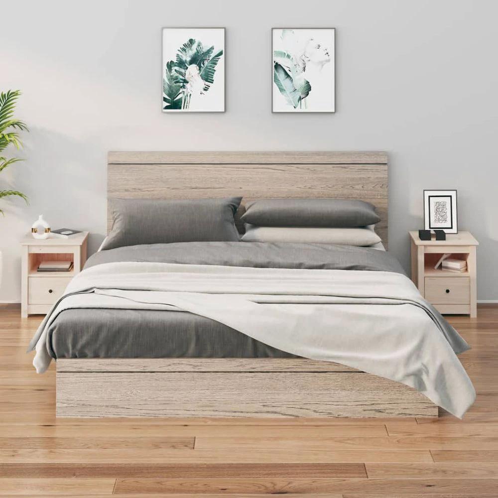 vidaXL Bedside Cabinet 40x35x49 cm vidaXL Solid Wood Pine - Nightstands Bedside Table