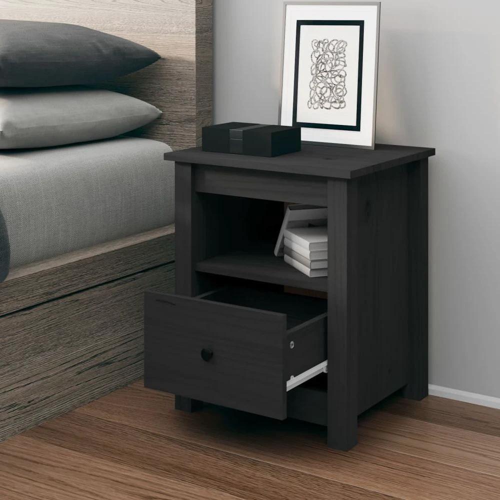 vidaXL Bedside Cabinet 40x35x49 cm vidaXL Solid Wood Pine - Nightstands Bedside Table