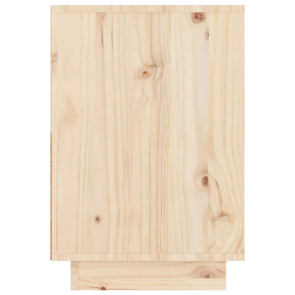 vidaXL Bedside Cabinet 60x34x51 cm vidaXL Solid Wood Pine - Nightstands Bedside Table