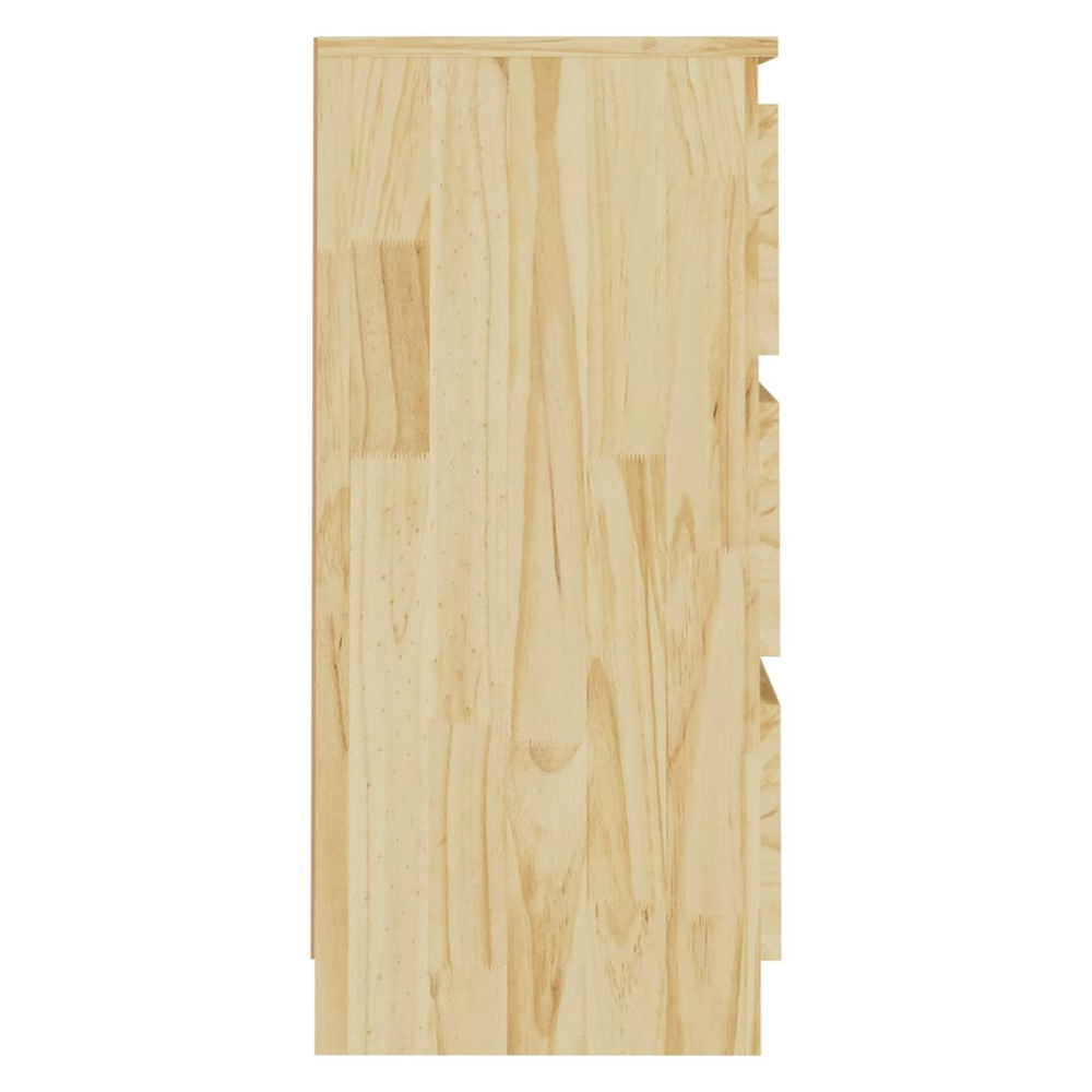 vidaXL Bedside Cabinet 40x29.5x64 cm vidaXL Solid Pine Wood - Nightstands Bedside Table