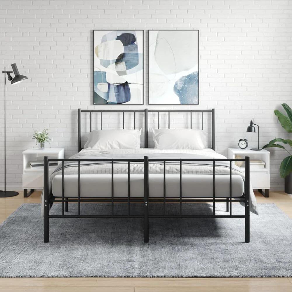 Bedside Cabinet White 40x35x50 cm vidaXL Engineered Wood by vidaXL
