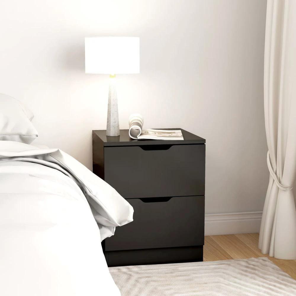vidaXL Bedside Cabinet White 40x40x50 cm vidaXL Engineered Wood - Nightstands Bedside Table