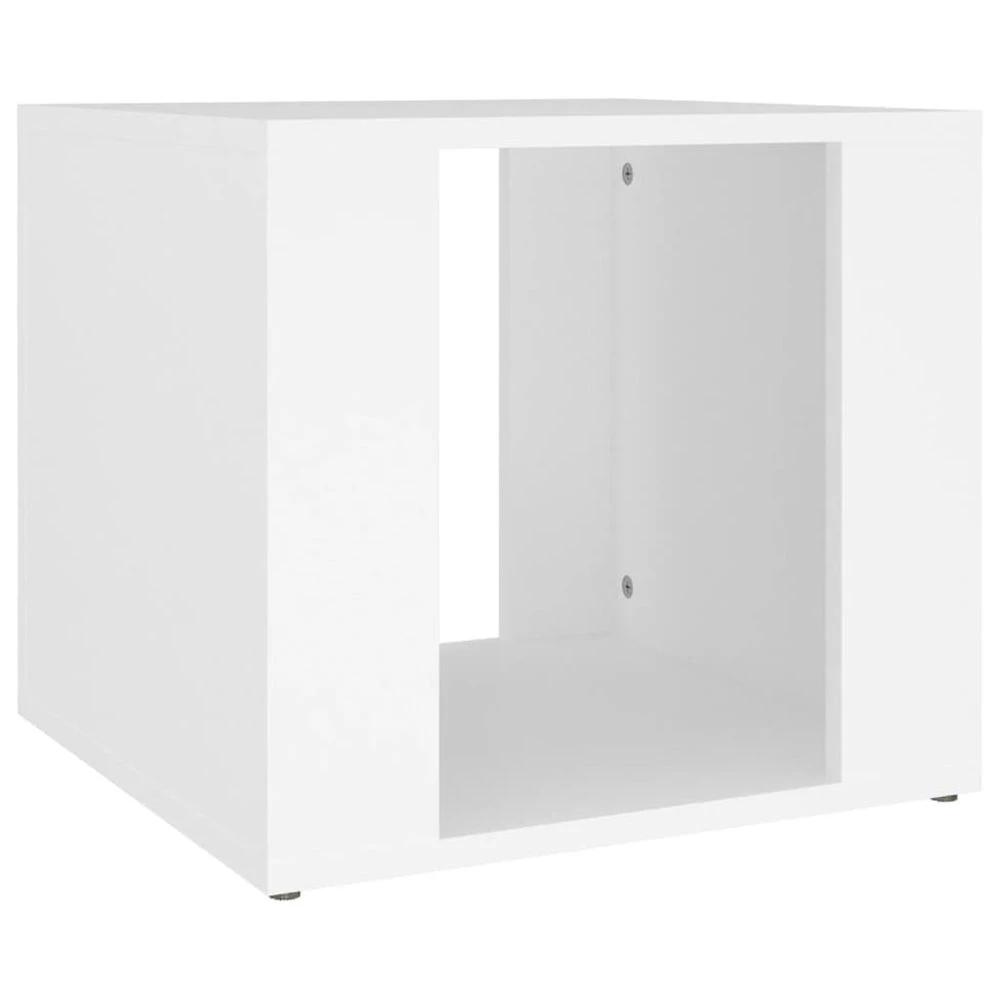 Bedside Table White 41x40x36 cm vidaXL Engineered Wood by vidaXL
