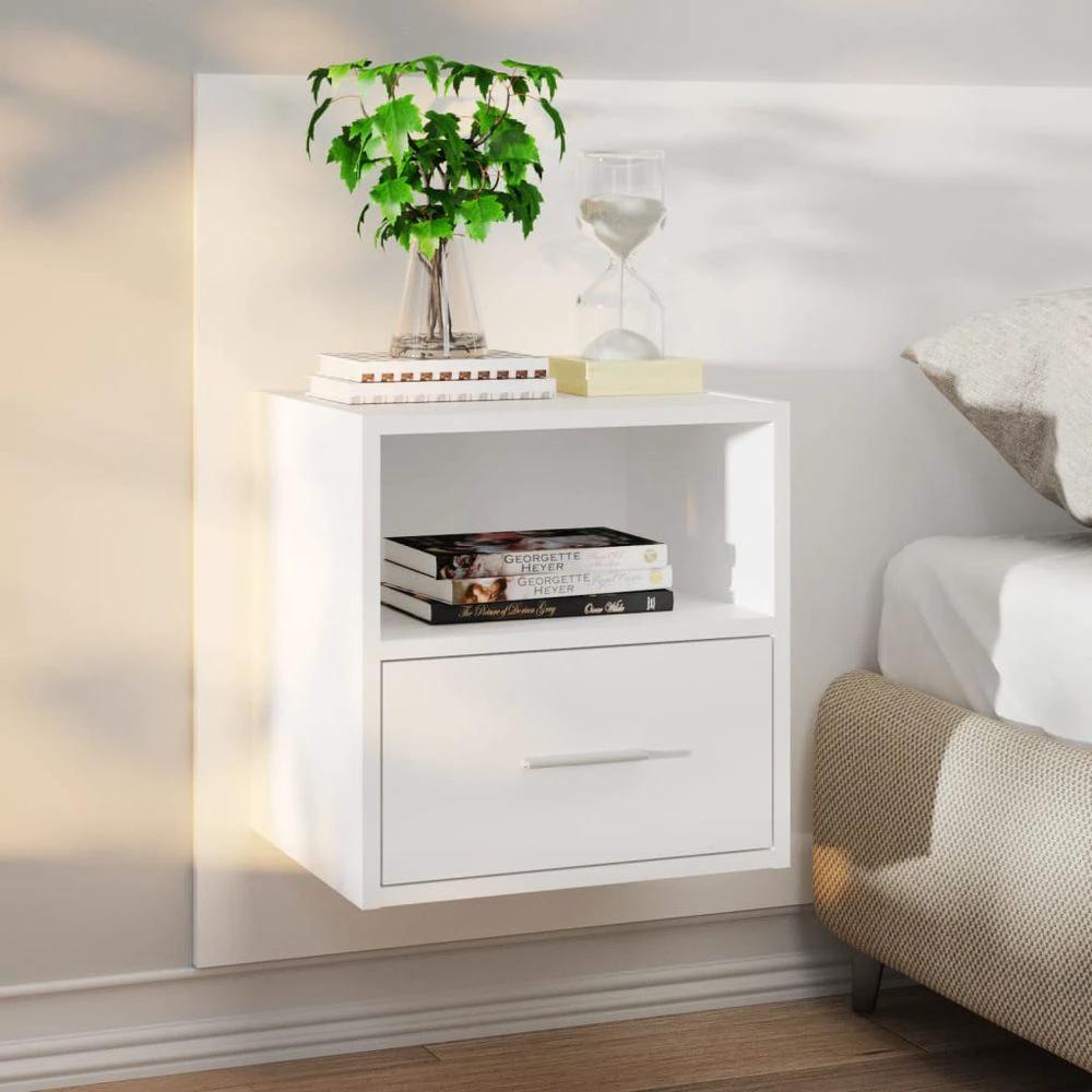Wall-mounted Bedside Cabinet Smoked Oak by vidaXL