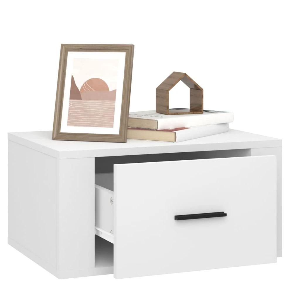 Wall-mounted Bedside Cabinet White 50x36x25 cm by vidaXL