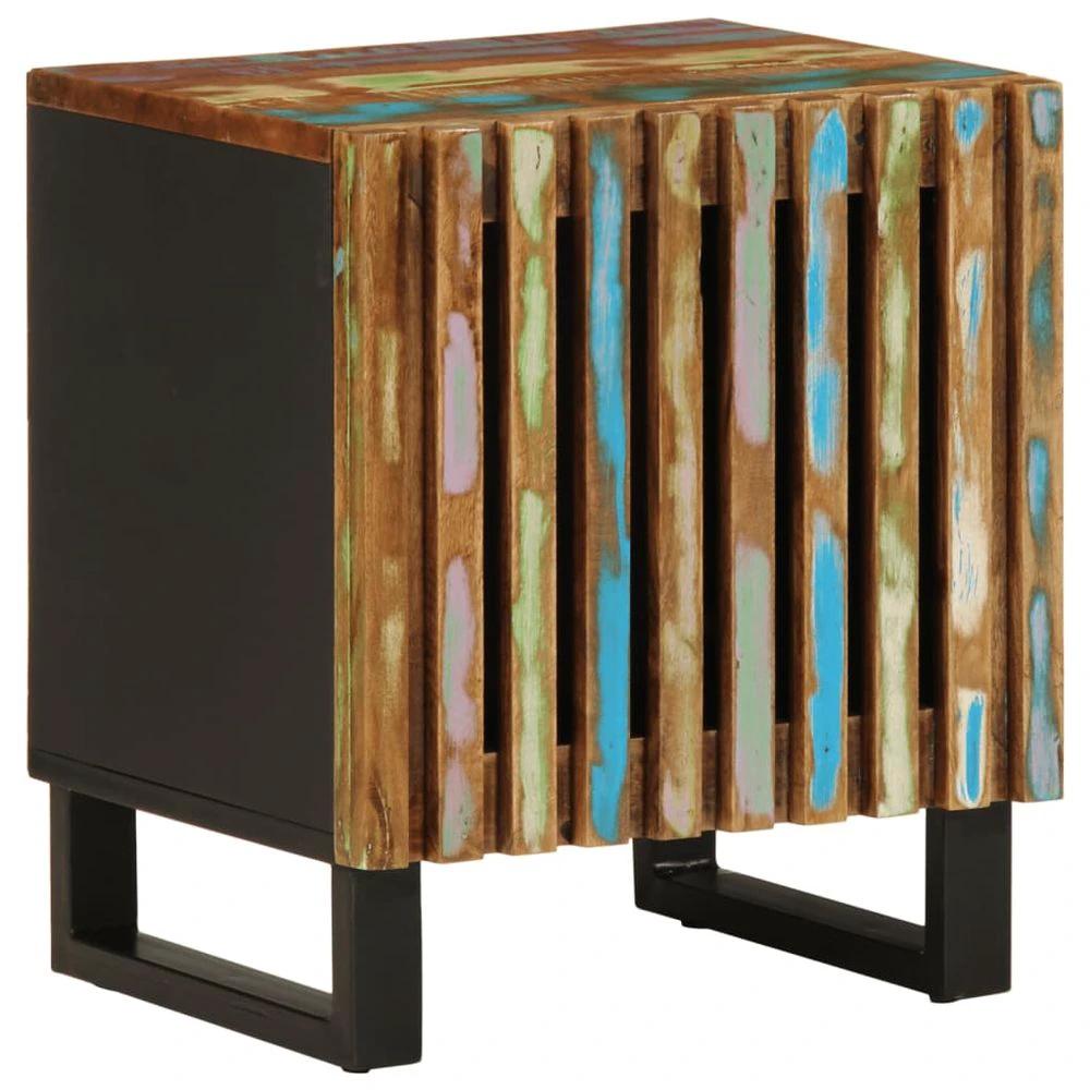 Bedside Cabinet 40x34x46 cm vidaXL Solid Wood Rough Mango by vidaXL