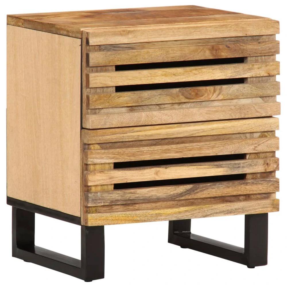 Bedside Cabinets 2 pcs 40x33x46 cm vidaXL Solid Wood Mango by vidaXL