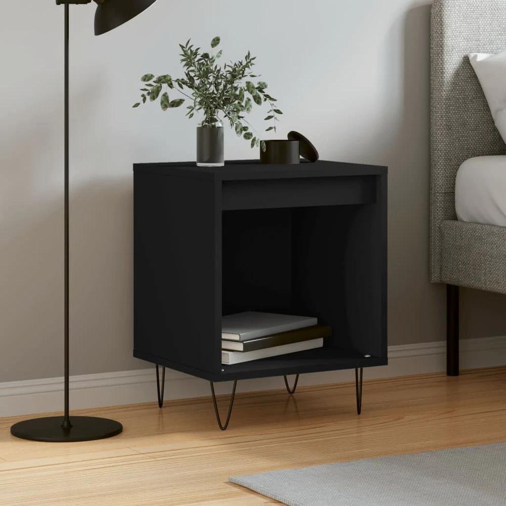 Bedside Cabinet White 40x35x50 cm vidaXL Engineered Wood by vidaXL