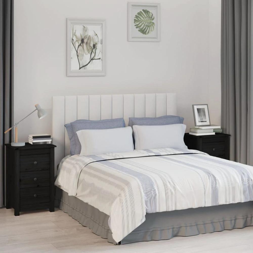 vidaXL Bedside Cabinet 40x35x61.5 cm vidaXL Solid Wood Pine - Nightstands Bedside Table