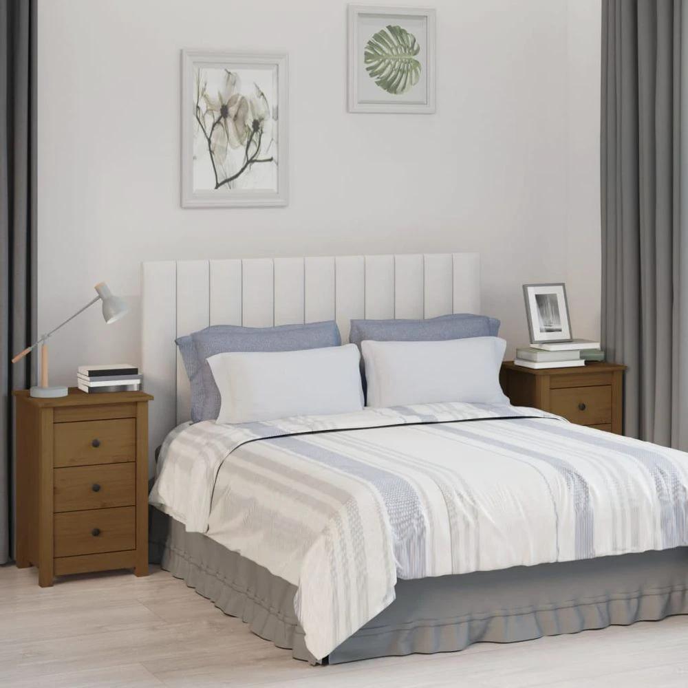 vidaXL Bedside Cabinet 40x35x61.5 cm vidaXL Solid Wood Pine - Nightstands Bedside Table