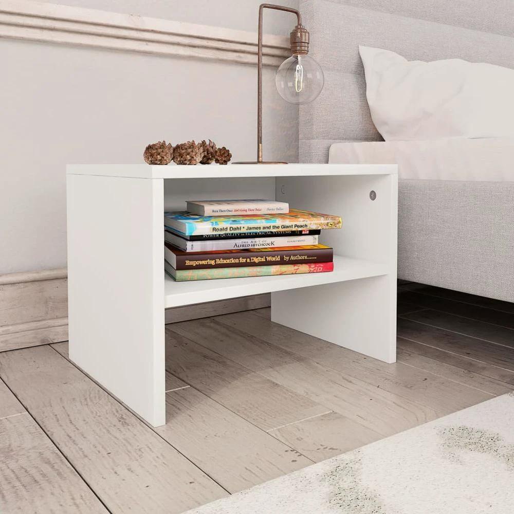 Bedside Cabinet Smoked Oak 40x30x30 cm vidaXL Engineered Wood by vidaXL