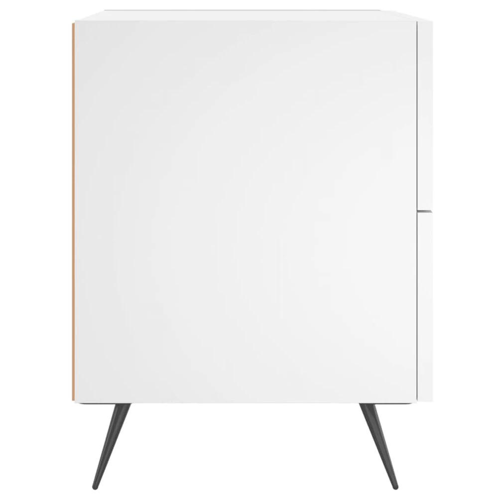 Bedside Cabinet White 40x35x47.5 cm vidaXL Engineered Wood by vidaXL