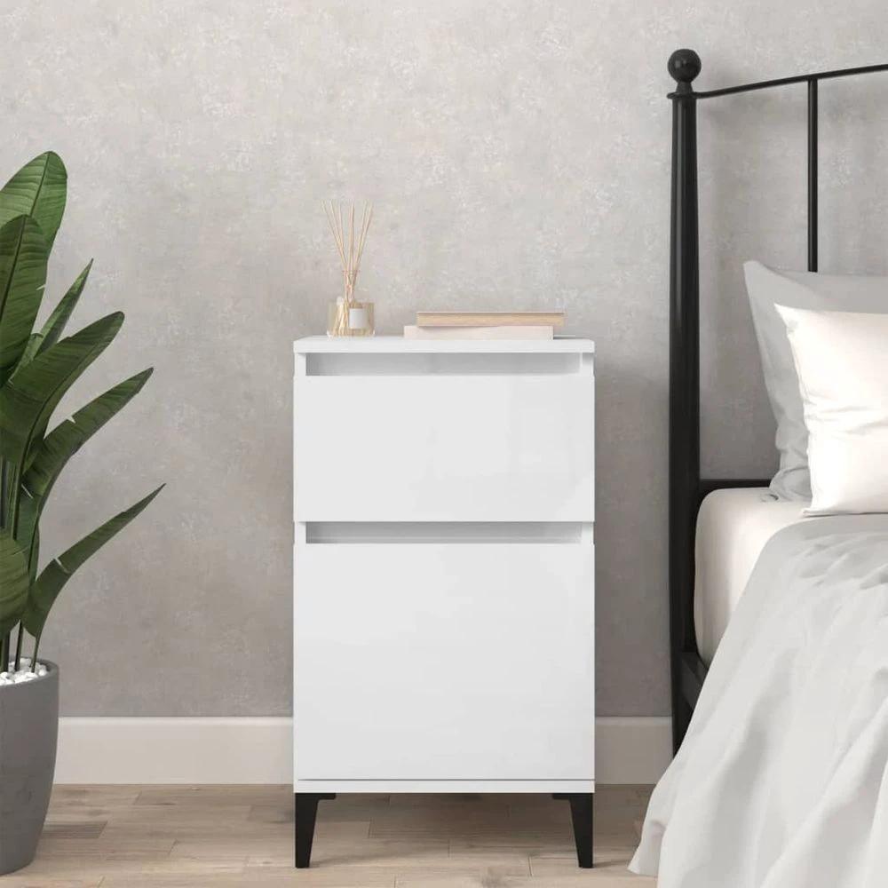 vidaXL Bedside Cabinet White 40x35x70 cm vidaXL - Nightstands Bedside Table